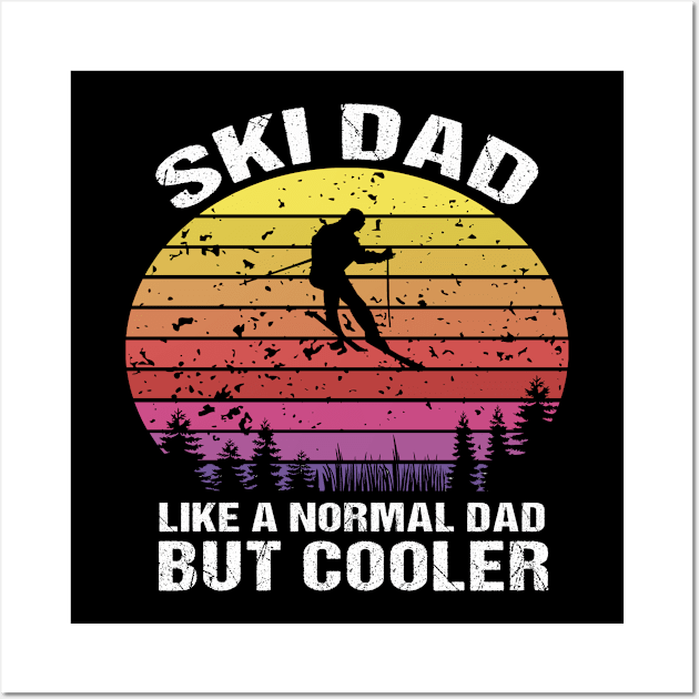 Ski Dad Retro Ventage Wall Art by rabiidesigner